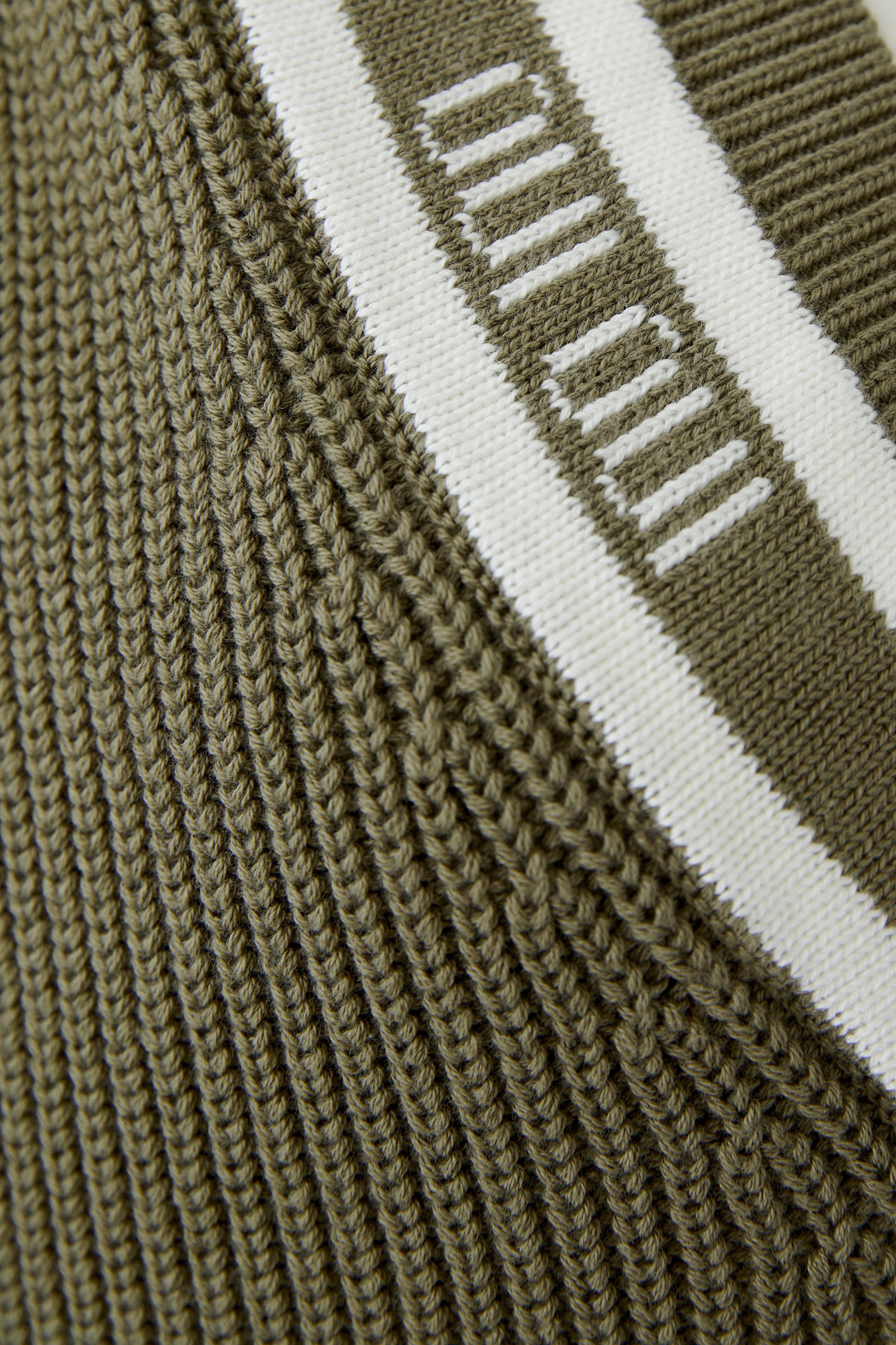 Oui 96499 Khaki Cricket Style Jumper
