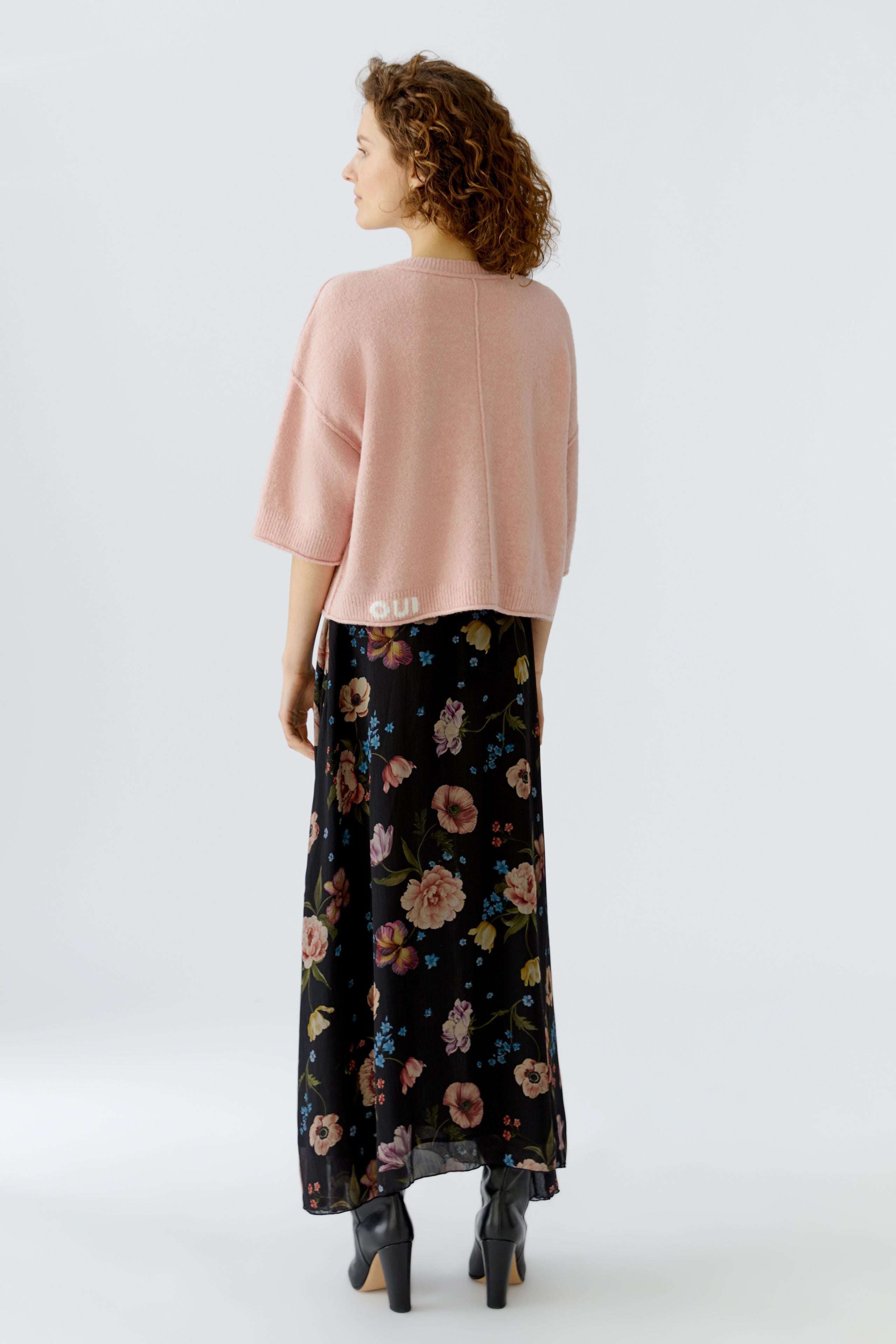 Oui 96769 Rose Pink Boxy Jumper