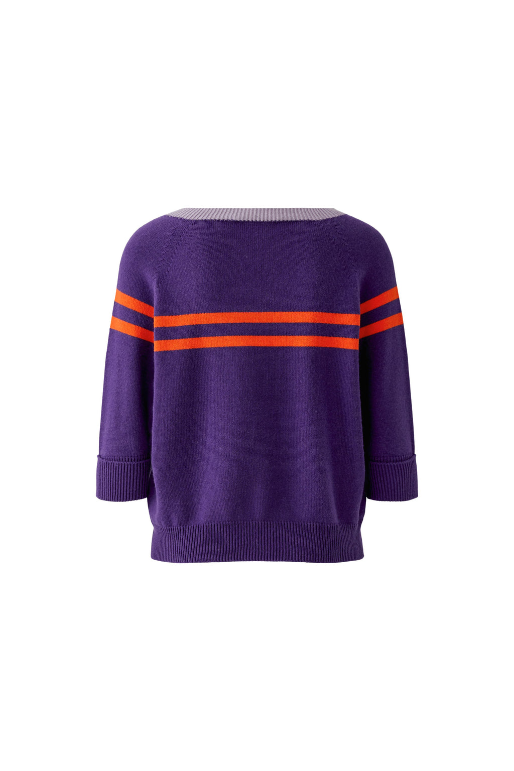Oui 97974 Violett And Orange Knitted Jumper