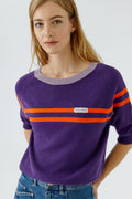 Oui 97974 Violett And Orange Knitted Jumper