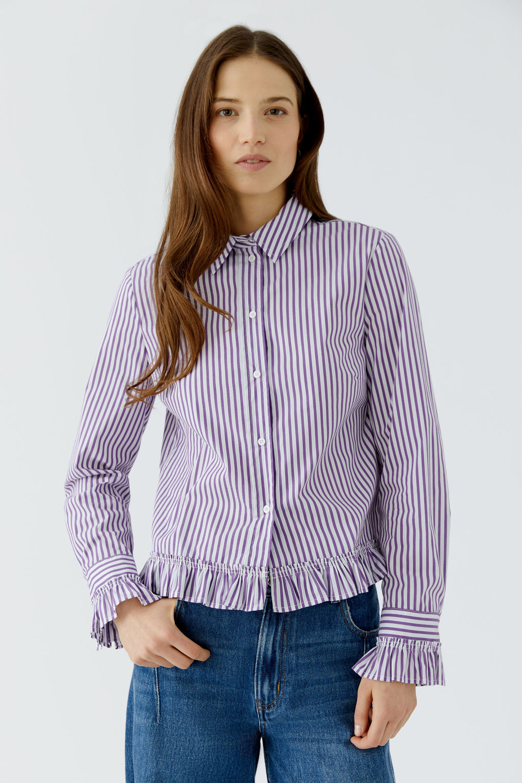 Oui 99104 Violet Shirt Blouse
