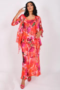 Allison 2967 Red Silk Chiffon 3PC Occasion Wear Outfit