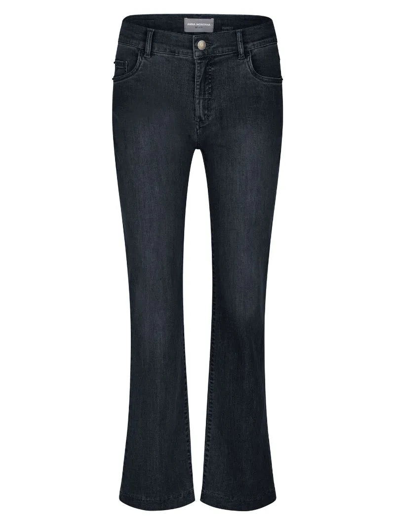Anna Montana 1297 Finja Flared Fit Bern Dark Blue Black Jenas