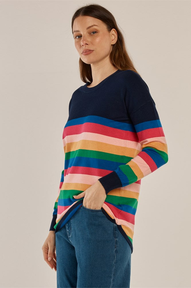 Betty Basic BB425 Sophie Multi Color Knit Jumper