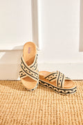Nekane BF.RHODNITA 000105 Tan Raffia Platform Sandal