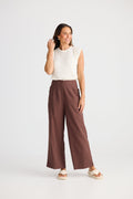 Brave & True BT25413 Chocolate Dover Wide Leg Trouser