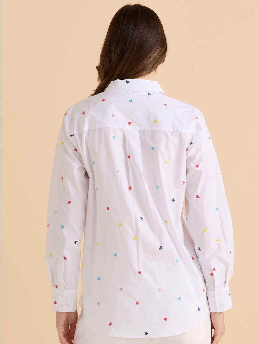 Betty Basic BB8535 Rainbow Heart Shirt