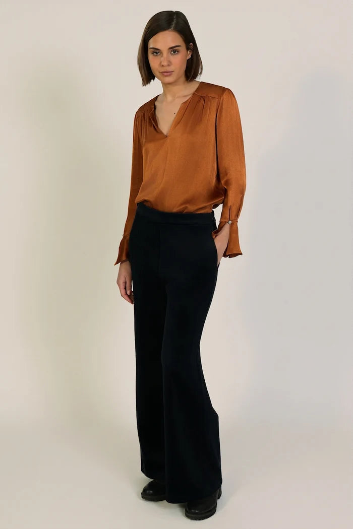 Traffic People 13207001 Black Velvet Cord Trouser