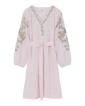Gustav 60508 Cloud Pink Dixi Knee Length With Embroidery Detail Dress