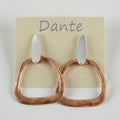 Dante - Hammered Metal Stud Earrings