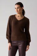 Foil FO8429 Fluffin Cute V-Neck Jumper Ristretto