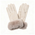 Park Lane Faux Fur & Suede Gloves GL62