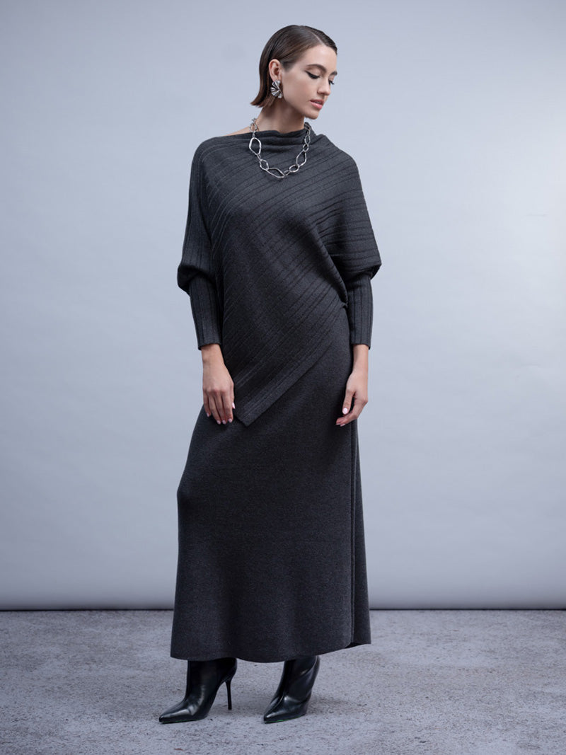 Haako H2014 Slate Grey Knitted Skirt