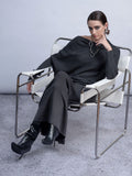 Haako H2013 Slate Grey Asymmetric Contemporary Jumper
