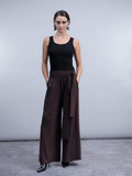 Haako H2030 Chocolate Brown Wide Leg Trouser