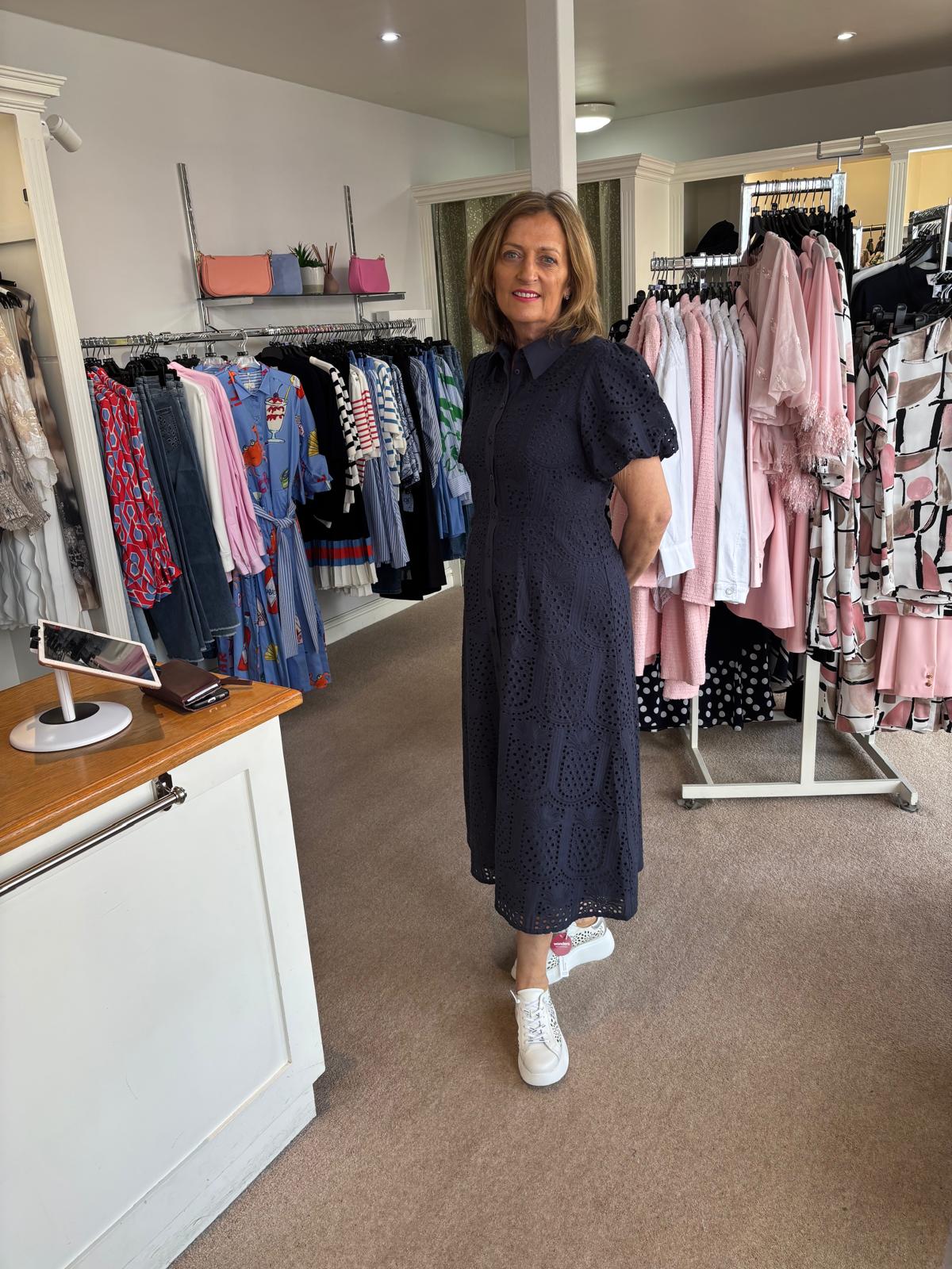 Foil FO8264 Cut Above Dress Navy