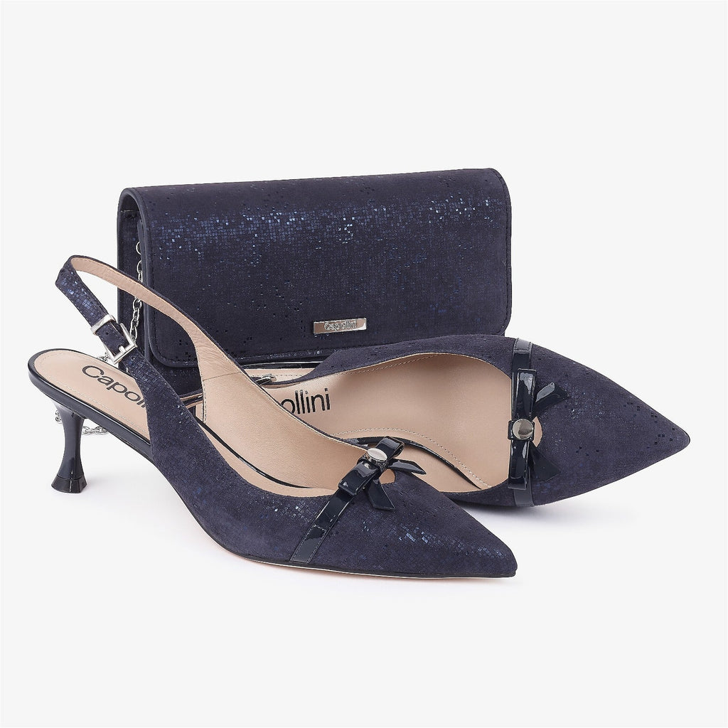 Capollini Allegro Nubuck Leather Sling Dress Shoe