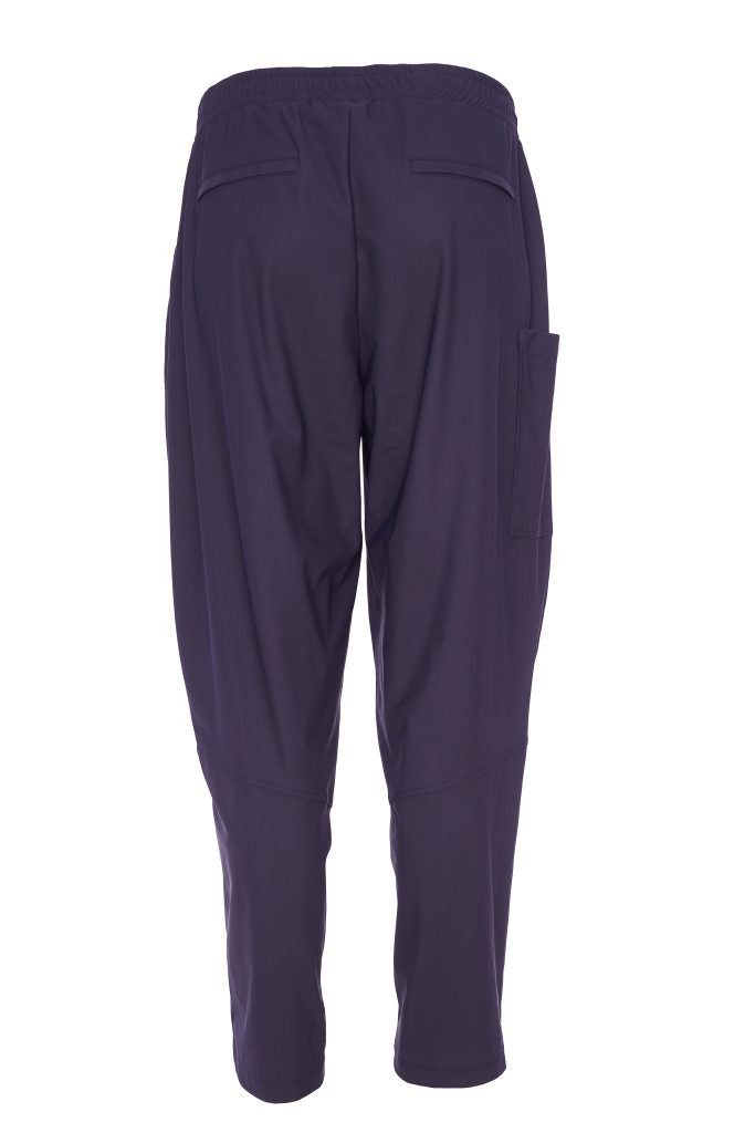 Naya Black Pull On Slim Leg Patch Pocket Trouser 109