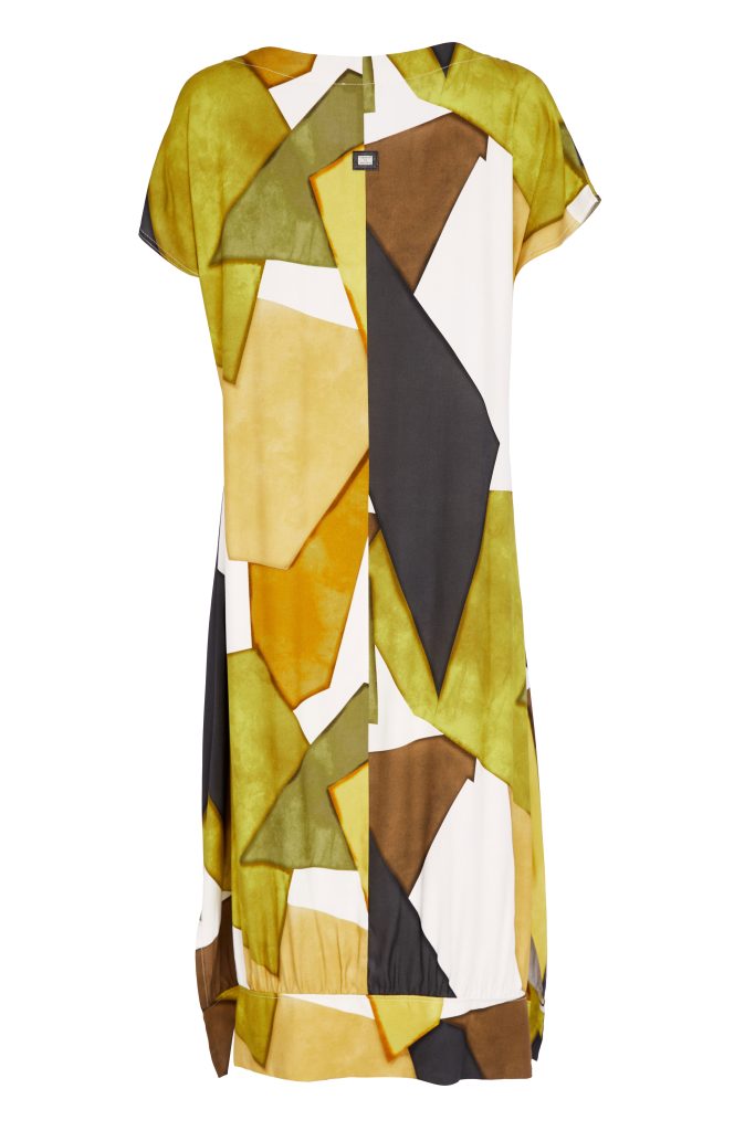 Naya Multi Coloured Graphic V Neck Dress 151