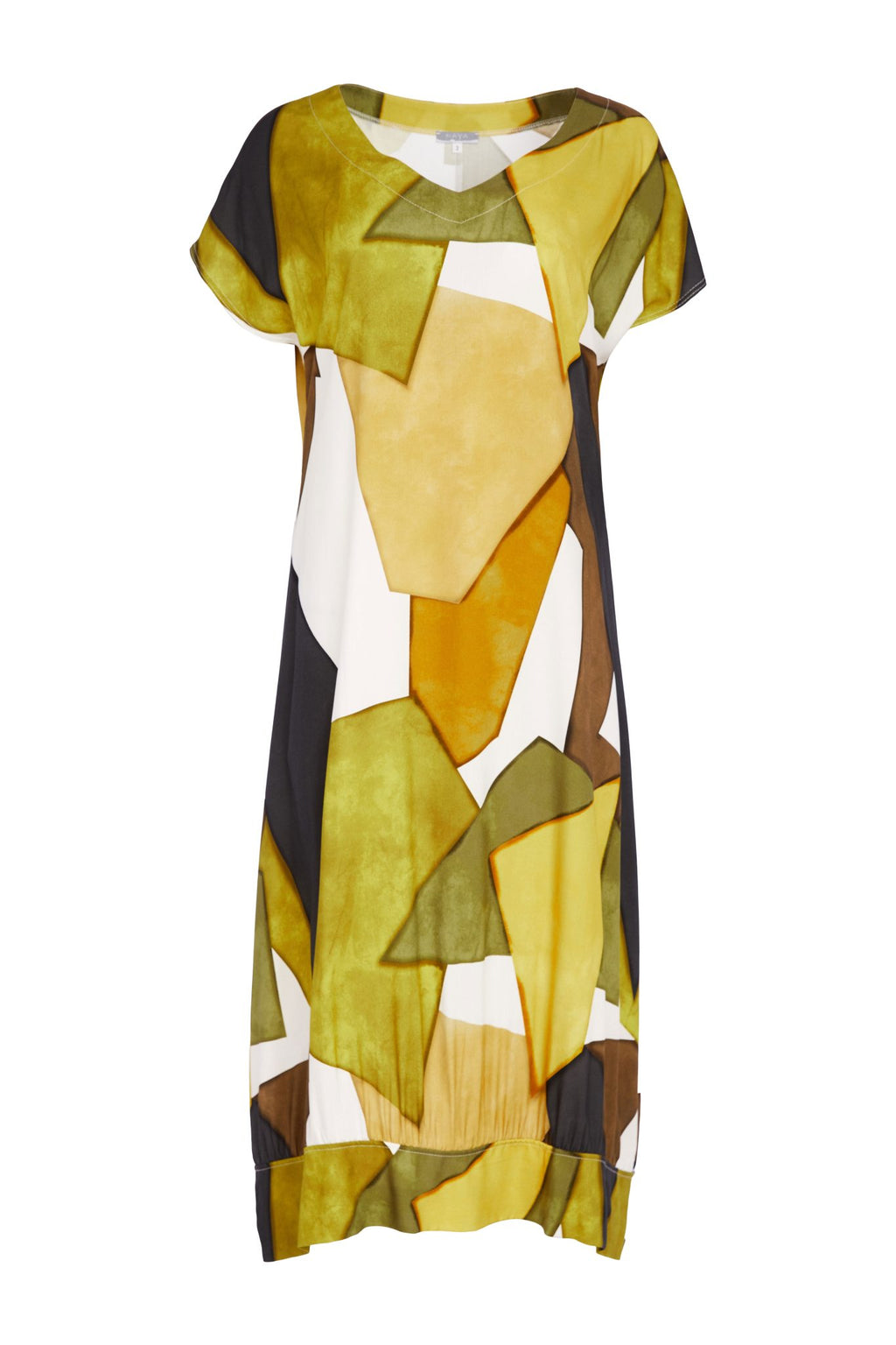 Naya Multi Coloured Graphic V Neck Dress 151