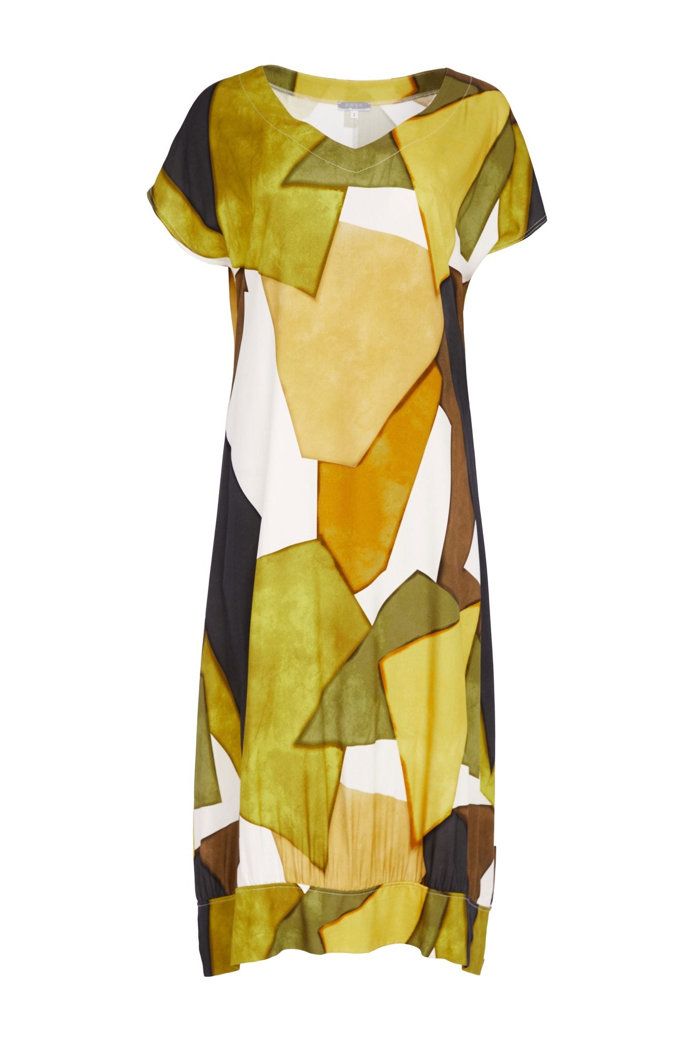 Naya Multi Coloured Graphic V Neck Dress 151