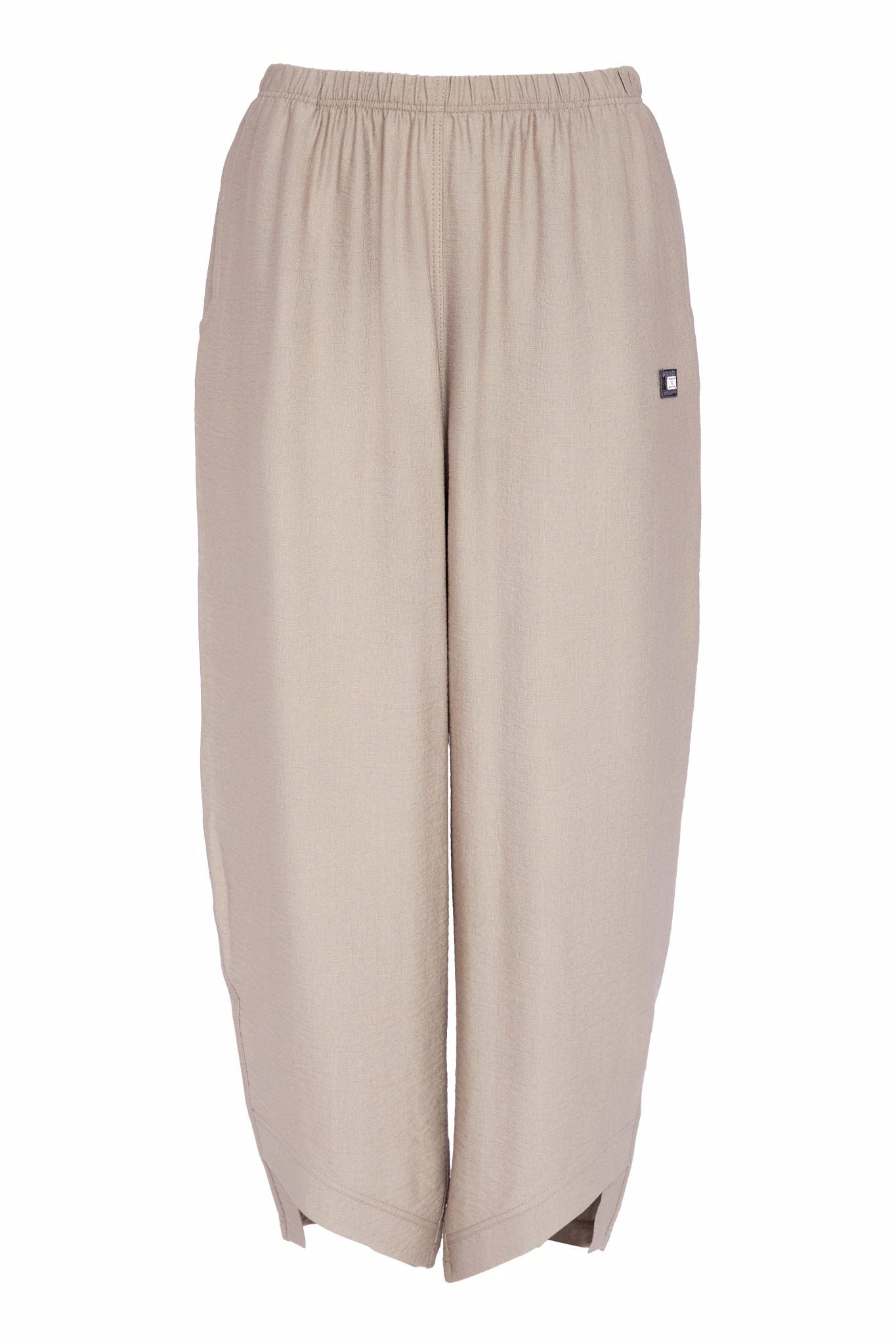 Naya Curved Hem Pebble Pull On Trouser 158