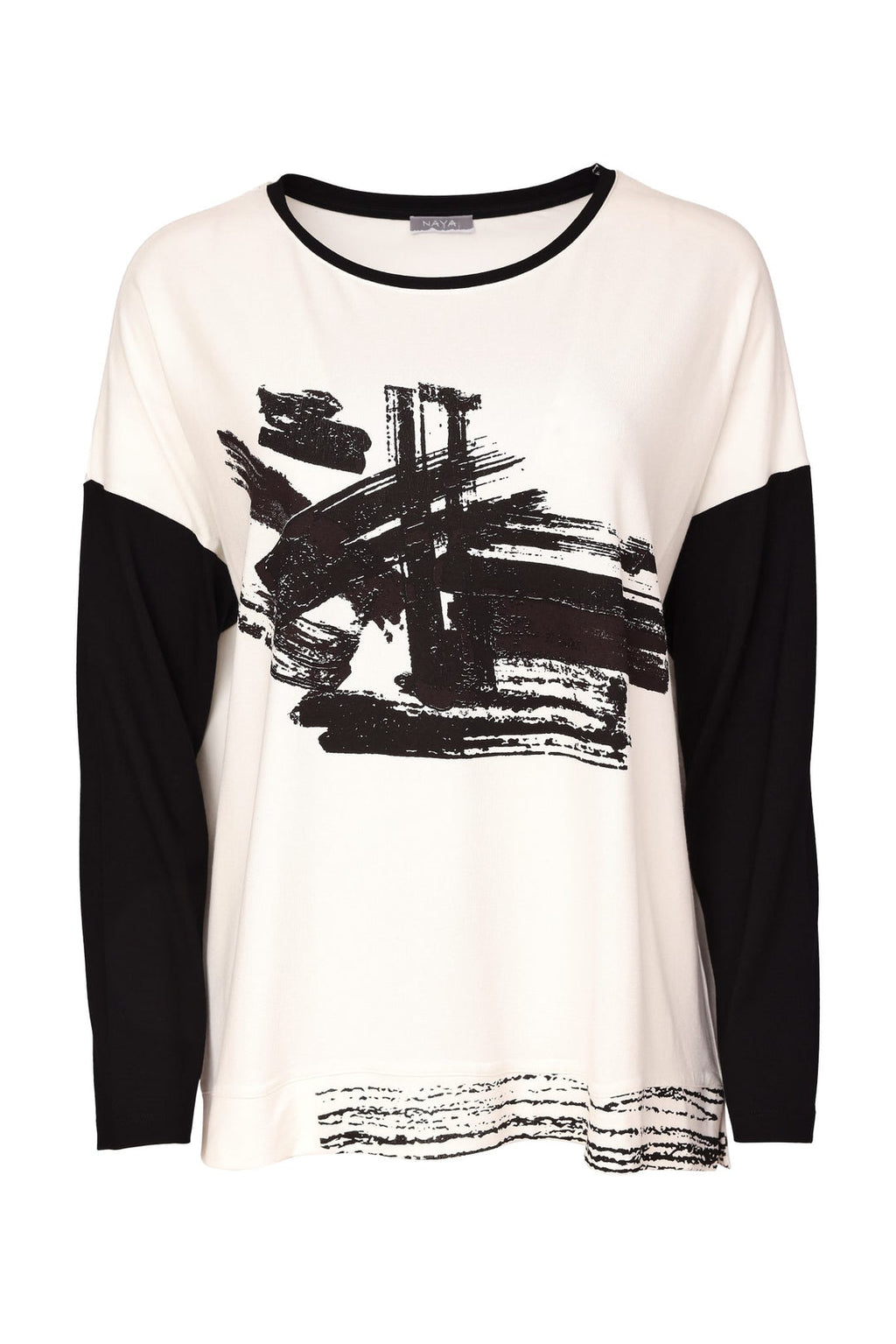 Naya 147 Placement Printed Round Neck Top