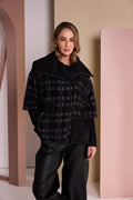 Naya Check Jacket With Contrast Pocket And Cuff Detail