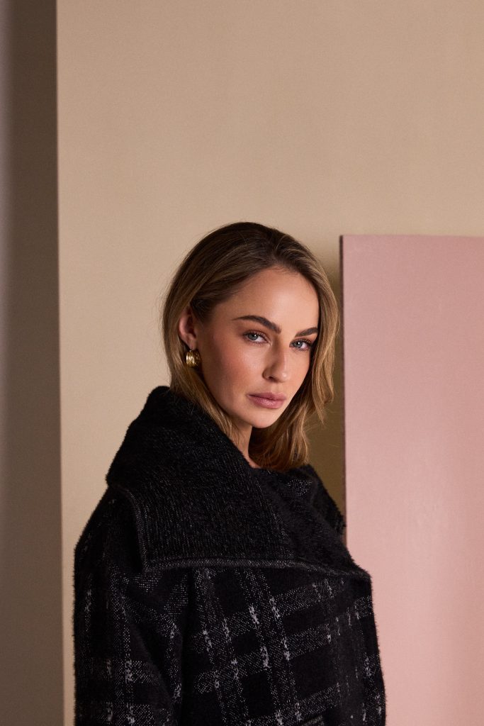 Naya Check Jacket With Contrast Pocket And Cuff Detail