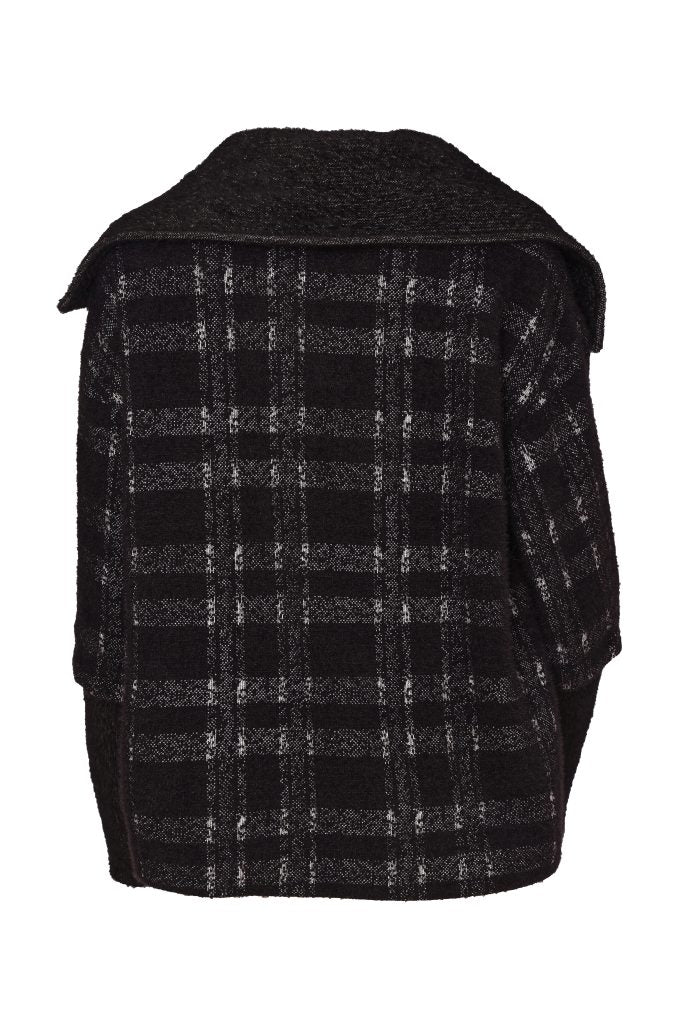 Naya Check Jacket With Contrast Pocket And Cuff Detail