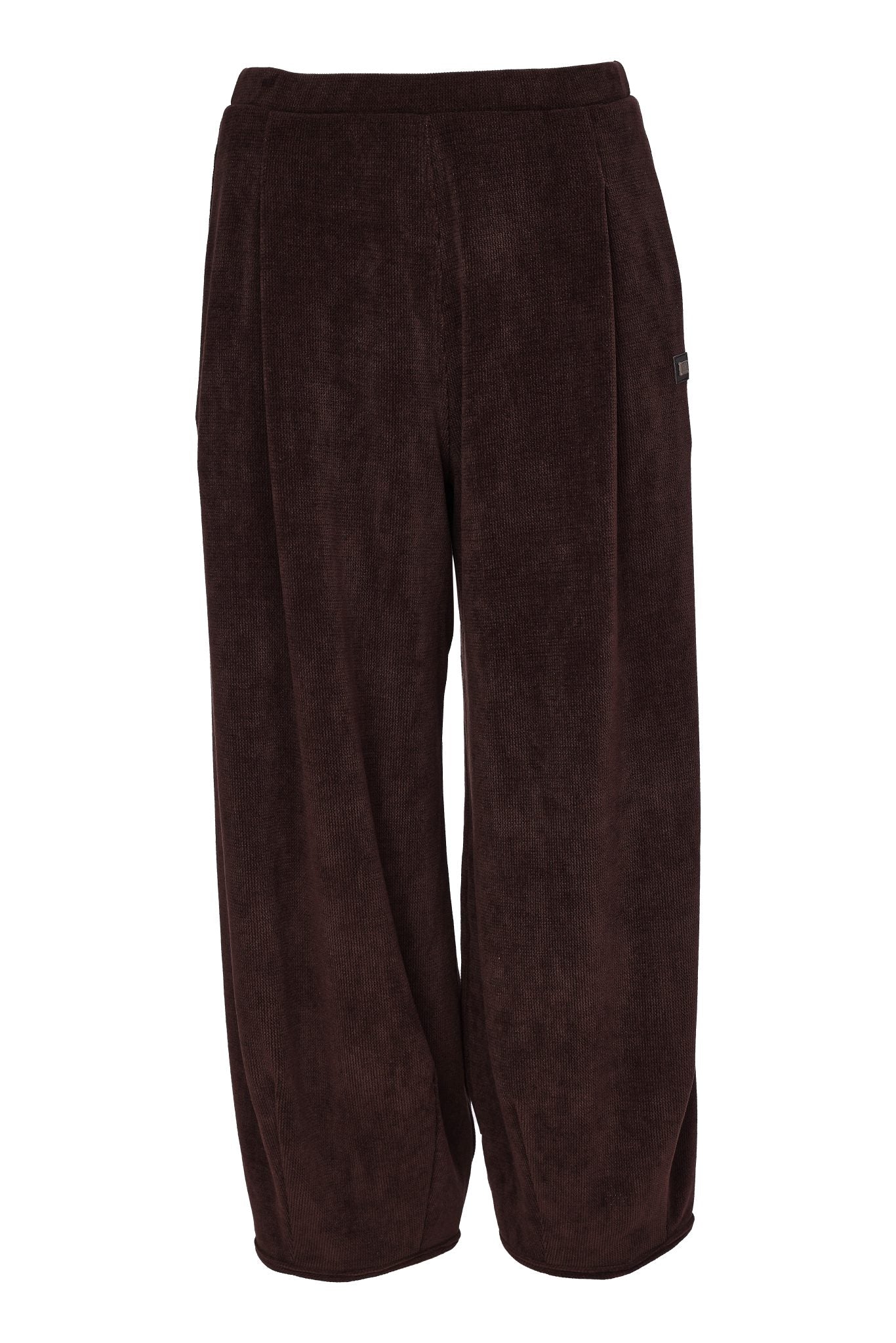 Naya Soft Brown Cord Trouser With Binding Hemline 252
