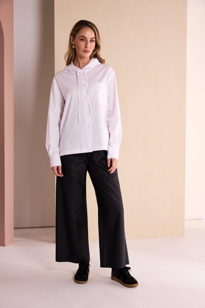 Naya Cotton Hood Shirt With Tie String 329
