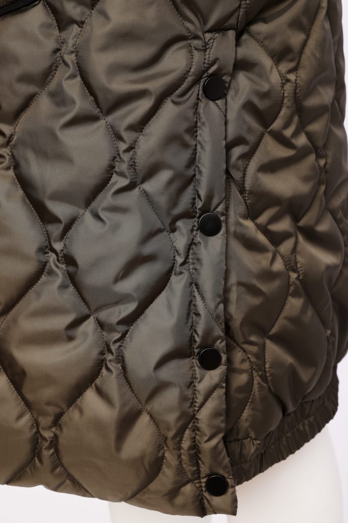 Naya Long Quilted Waistcoat With Zip Pocket 353