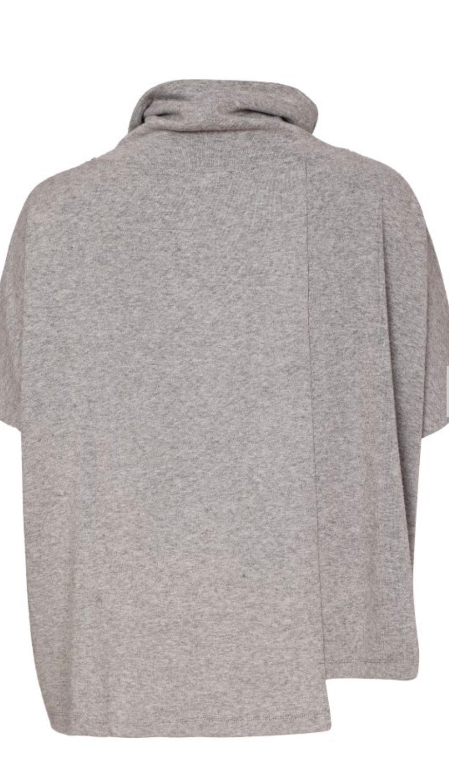Naya 238 Flocked Placement Print High Neck Knitted Top