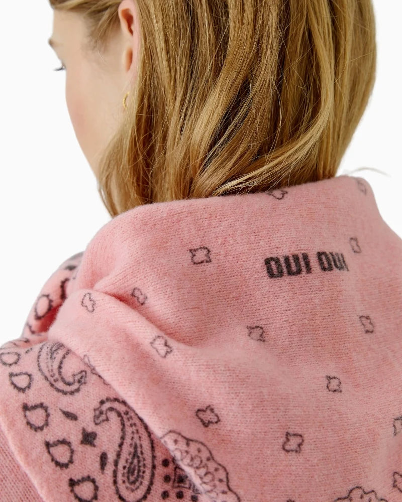 Oui 99876 Rose Triangular Scarf