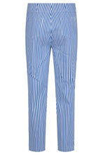 Robell 52483 BELLA 09 Navy Stripe 7/8th Pull On Trouser