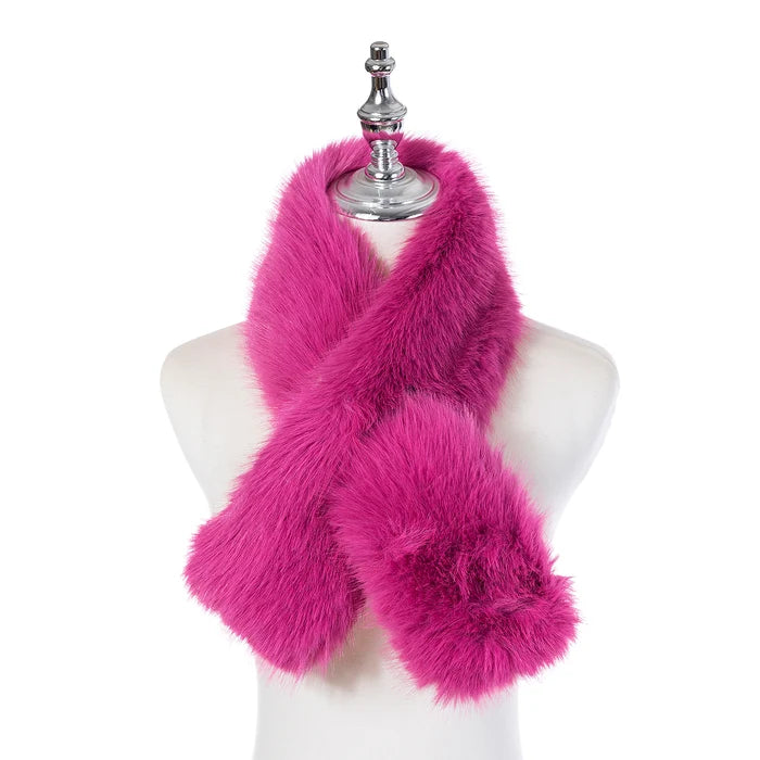 Park Lane Wild Orchid Faux Fur Neck Scarf SC143