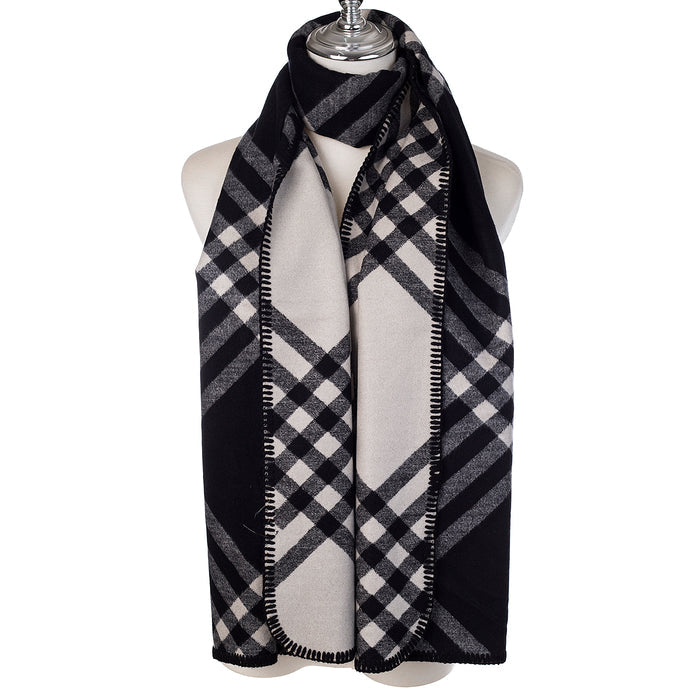 Park Lane Fleece Plaid Warm Scarf SC1804