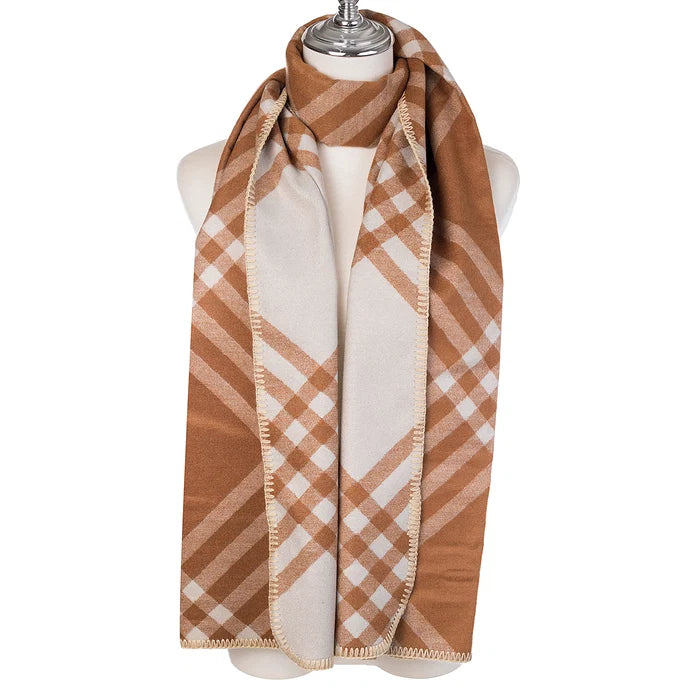 Park Lane Fleece Plaid Warm Scarf SC1804