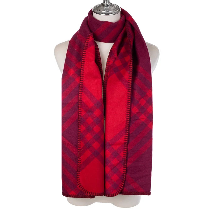 Park Lane Fleece Plaid Warm Scarf SC1804