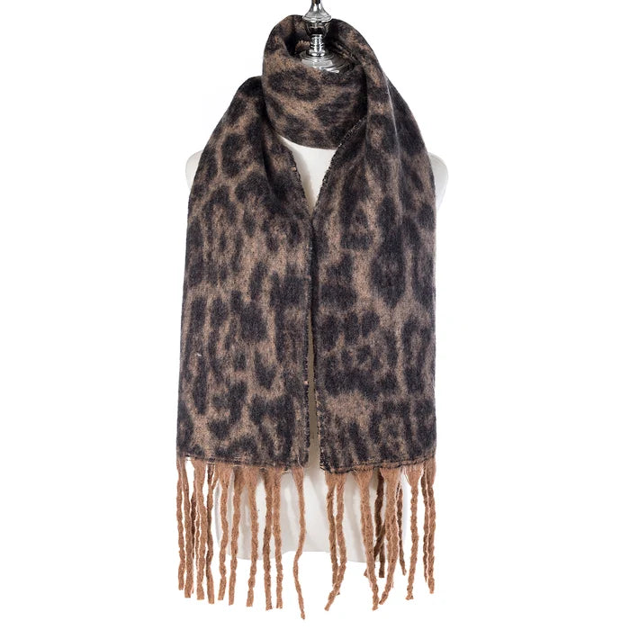 Park Lane Leopard Warm Thick Scarf SC1818
