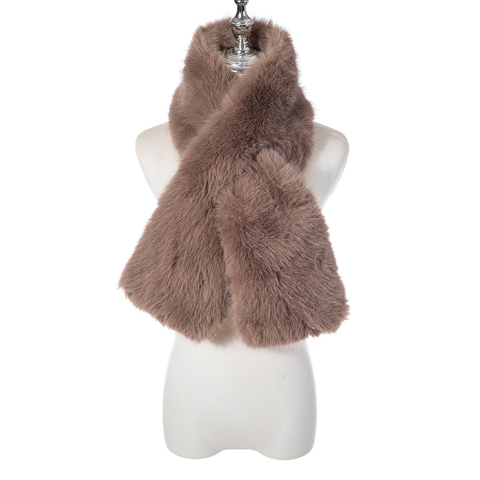 Park Lane Faux Fur Neck Tie Scarf SC