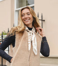 Park Lane Cream & Tan Zebra Print Scarf SC2061