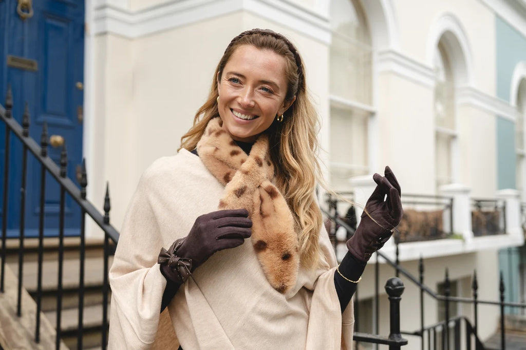 Park Lane Faux Fur Neck Tie Scarf