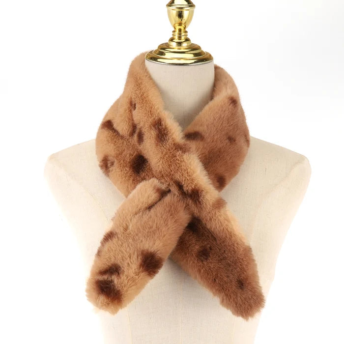 Park Lane Faux Fur Neck Tie Scarf