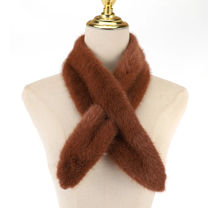 Park Lane Faux Fur Neck Tie Scarf
