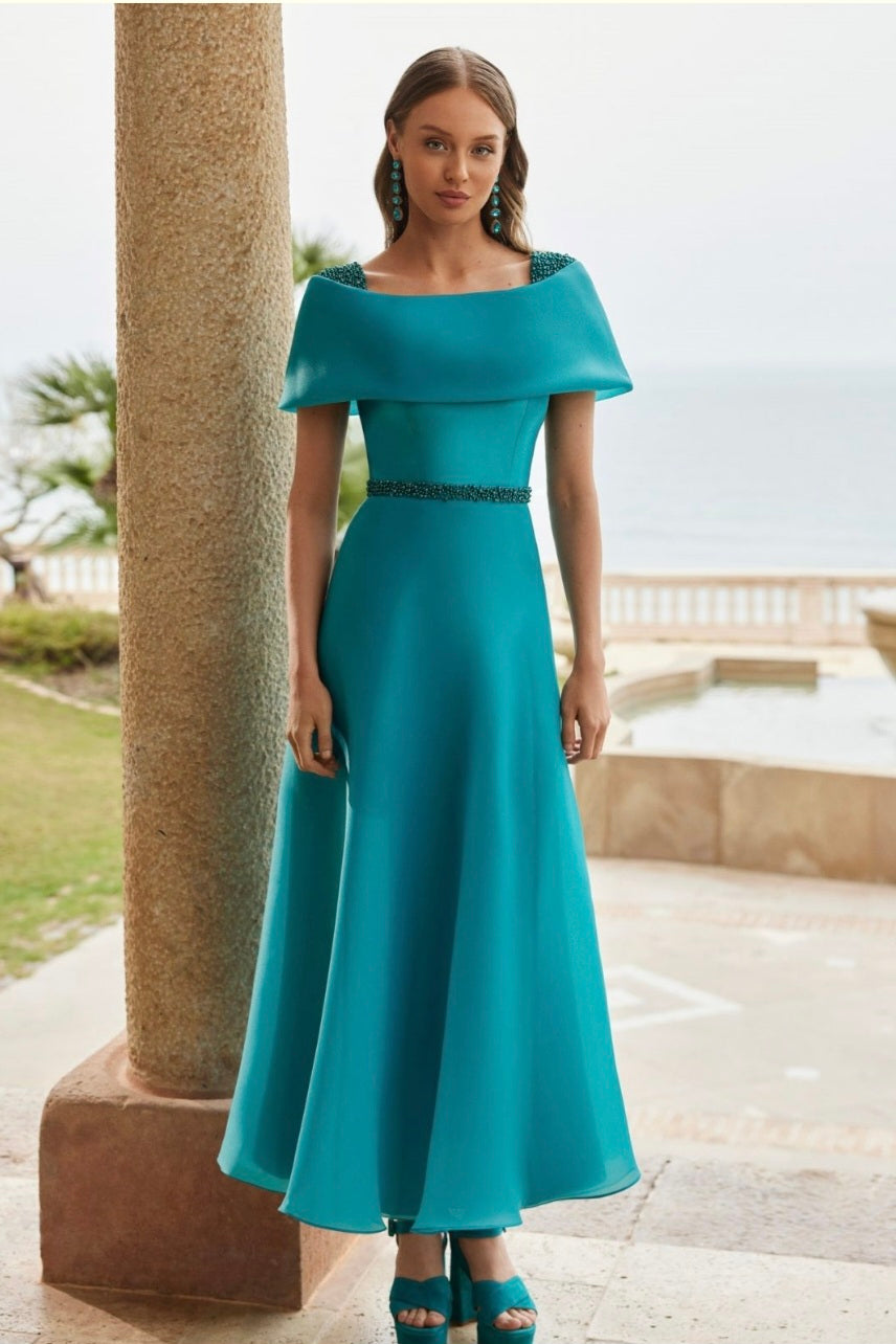 Couture Club - Tiffany Blue Organza Dress