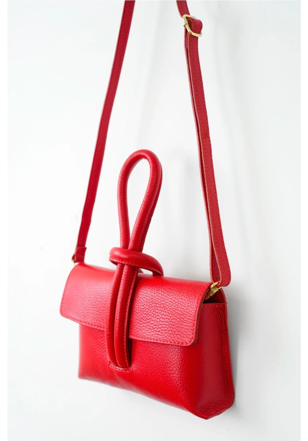 MSH Trixie Pebbled Italian Wrist let Clutch Bag