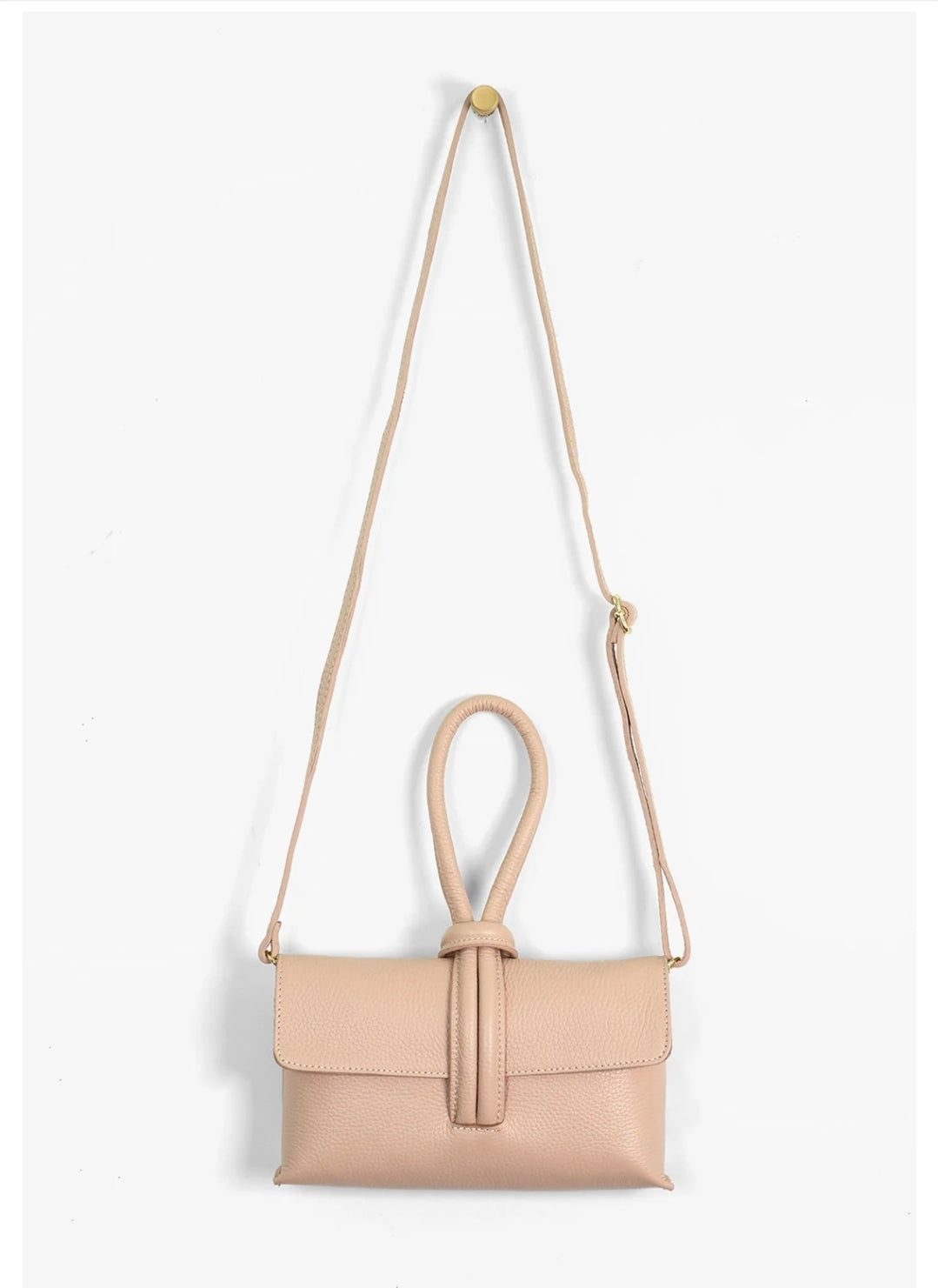 MSH Trixie Pebbled Italian Wrist let Clutch Bag