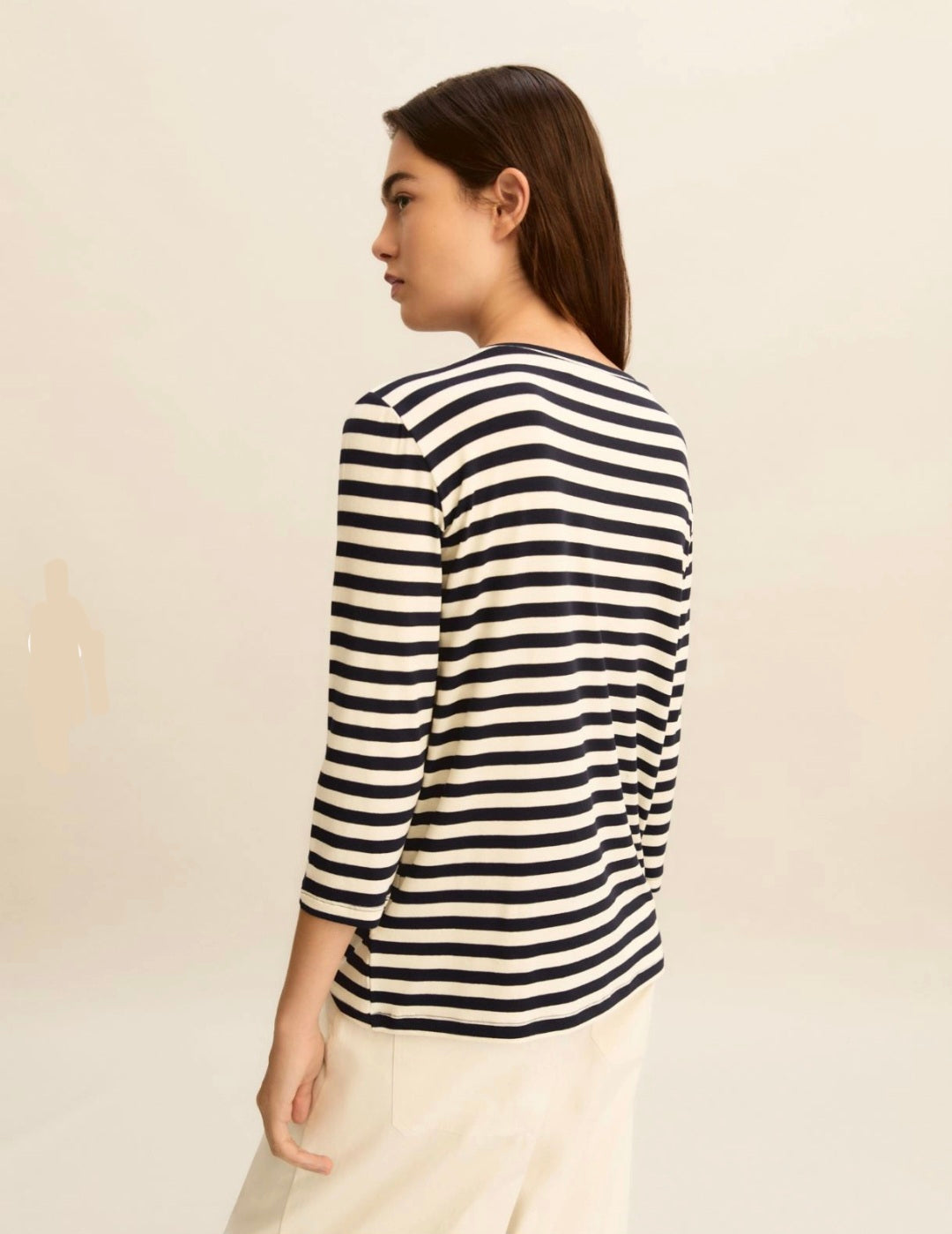 Emme Navy/White Stripped T-Shirt Top